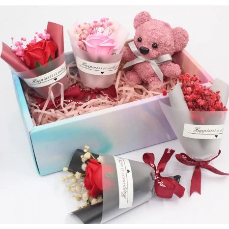 Mini Dried Flowers Gypsophila Small Bouquet, Preserved Flower Mini Bouquet