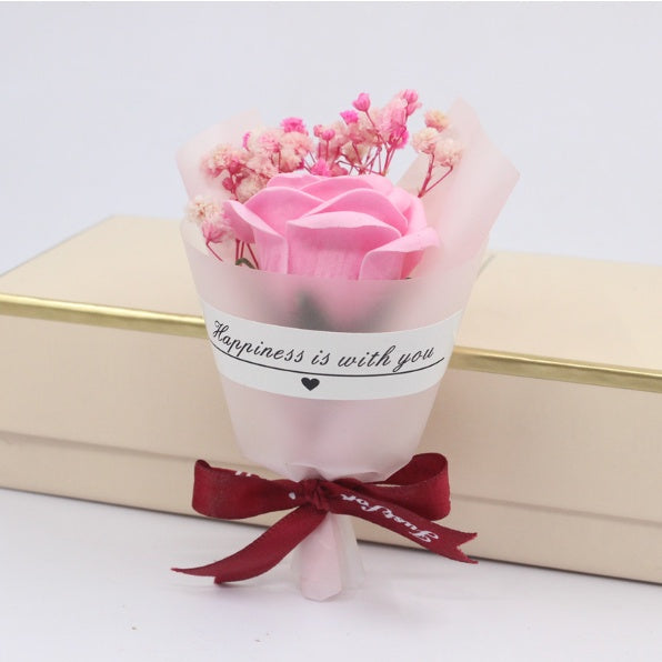Mini Dried Flowers Gypsophila Small Bouquet, Preserved Flower Mini Bouquet