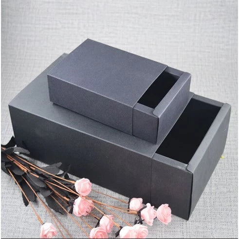 1pc | BIG (black) folding carton jewelry box gift | box square drawer box