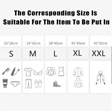 1pc | Frosted Transparent Storage Bag Waterproof Travel Packing Ziplock Seal for Clothes Underwear