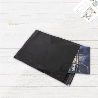 100pcs FULL BLACK polymailer courier pouch plain pouch express Parcel Pouch Shipping Pouch