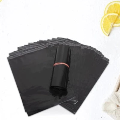 100pcs FULL BLACK polymailer courier pouch plain pouch express Parcel Pouch Shipping Pouch