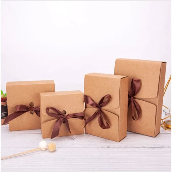 Foldable Gifts Packaging Box Kraft Carton Gift Box Kraft/Black Packaging Box