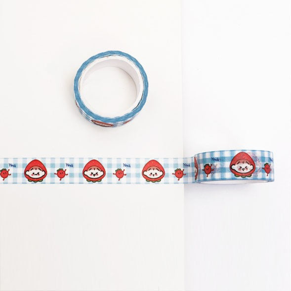 Washi Paper Tape Cute Girl Heart DIY Hand Account Material Decoration Colorful Stickers 5 Meters