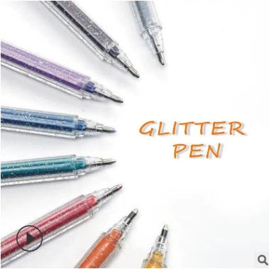1pc Glitter Pearl Pen | Flash pen | gel pen triangle hand bar