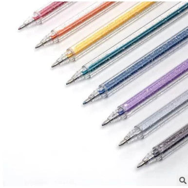 1pc Glitter Pearl Pen | Flash pen | gel pen triangle hand bar