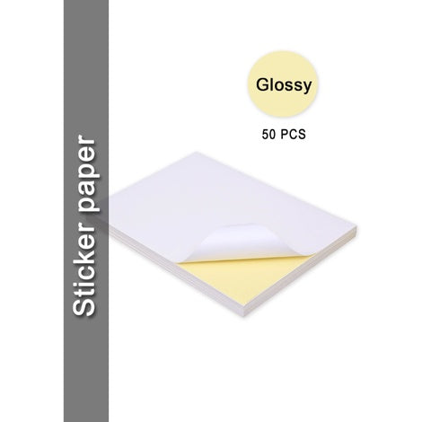 (20 | 100 pcs) Printable Inject Sticker paper Matte, Glossy & Kraft A4 | A6