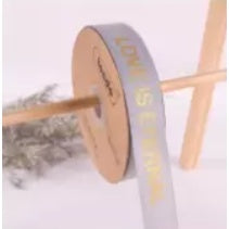5 yards | LOVE IS ETERNAL Grosgrain Satin Ribbons Diy Wedding Christmas Party Decoration Bow Craft