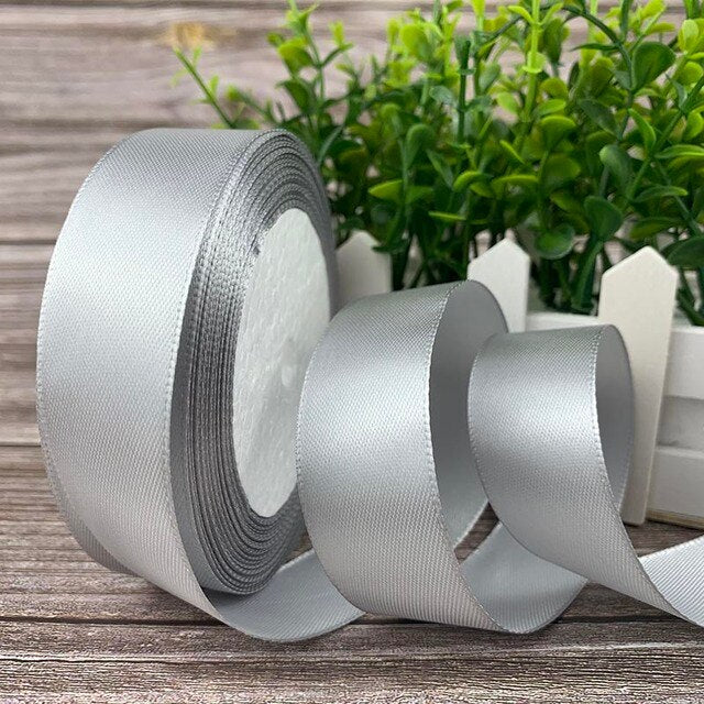 (25 yards/roll) 2.5cm Satin Ribbon Wholesale Gift Packing Christmas decoration Ribbons roll fabric