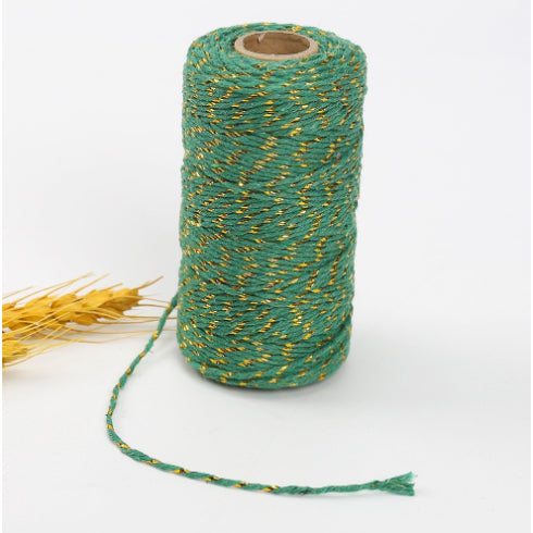 New Twine String Rope Cotton Cords Gift Packing Rope and Mixed Color Braided Hemp Rope
