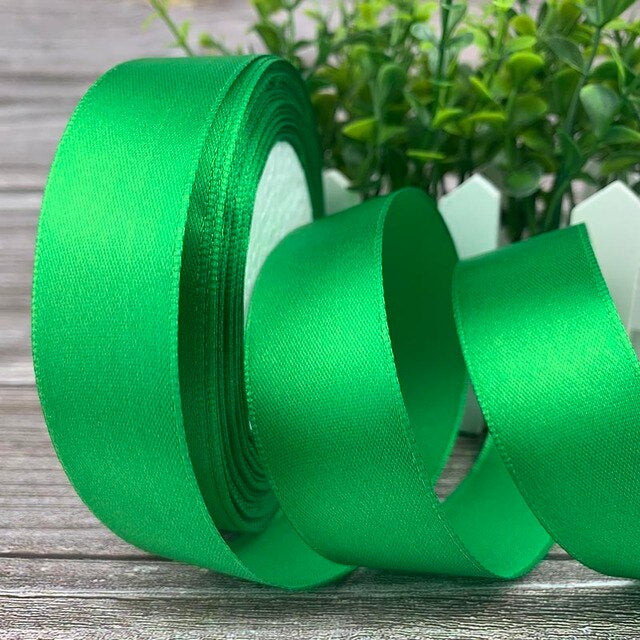 (25 yards/roll) 2.5cm Satin Ribbon Wholesale Gift Packing Christmas decoration Ribbons roll fabric