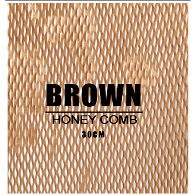 Honeycomb Kraft / Red 1 meter Wrapping Paper packaging | Eco friendly bubblewrap alternative