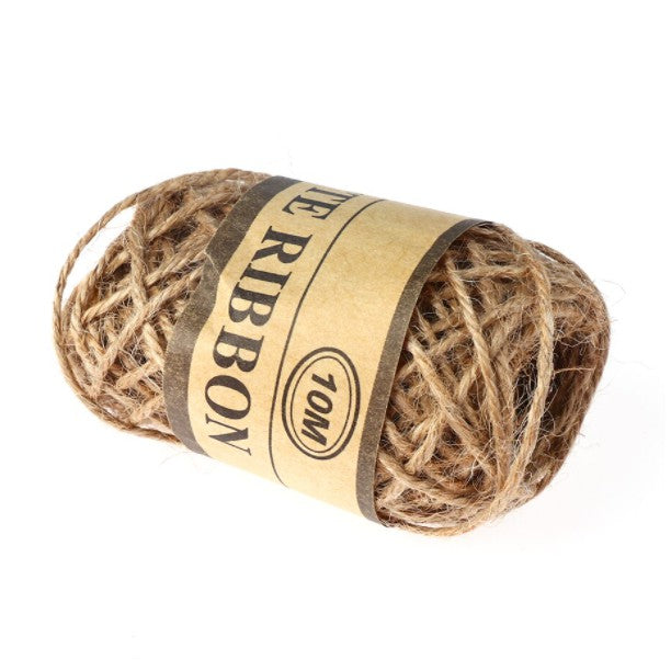 (10 | 30 | 100 meter) Natural Textured Hessian Jute Twine String/Paper Twine/Colored Paper Twine