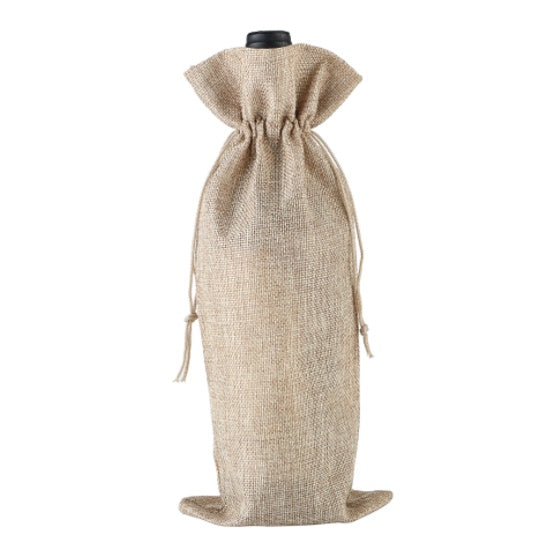 1pc Wine Jute Bag Jute Burlap organizer/bag for wine, bottles, water bottle/tumbler