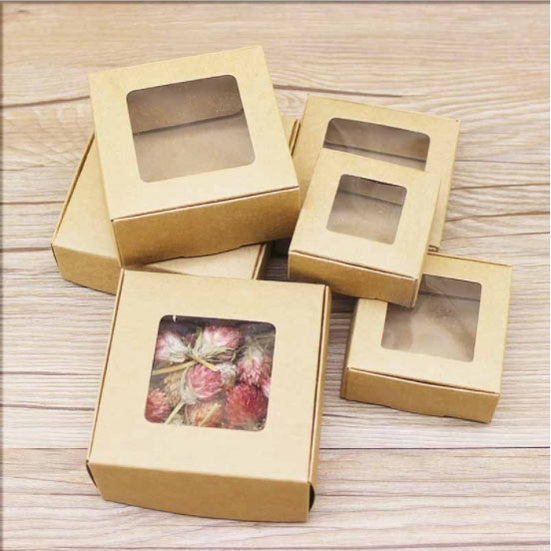 10pcs per order Kraft Paper Box Mailer Box Carton box for gifts Jewelry DIY Wedding box