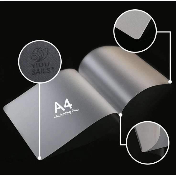 A4 Plastic Laminating Film 55 / 125 / 250 MICRONS Protection Film/Silk Film (100pcs/Pack)