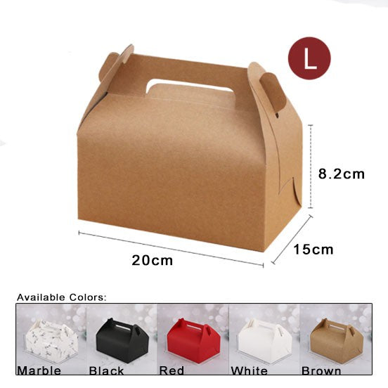 Pastry Kraft Paper Case Cake Cookie Food Pack Cake Picnic Box