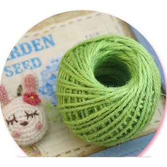 (10 | 30 | 100 meter) Natural Textured Hessian Jute Twine String/Paper Twine/Colored Paper Twine