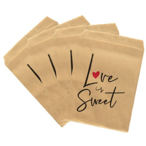 (10pcs/pack) Kraft Paper Bag Candy Biscuit Popcorn Bag Brown White Wave Dot Packing Wrapping