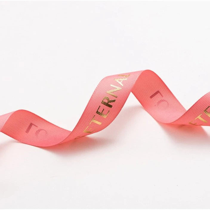 5 yards | LOVE IS ETERNAL Grosgrain Satin Ribbons Diy Wedding Christmas Party Decoration Bow Craft