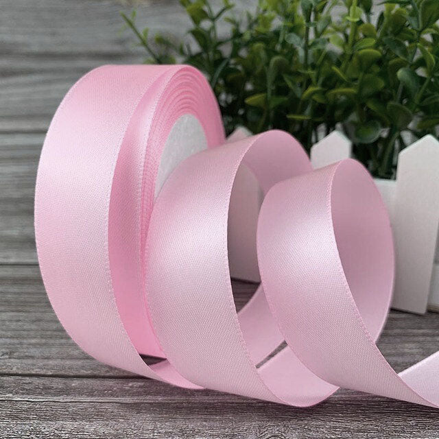 (25 yards/roll) 2.5cm Satin Ribbon Wholesale Gift Packing Christmas decoration Ribbons roll fabric