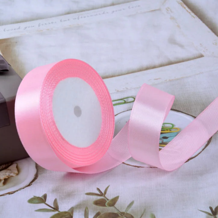 (25 yards/roll) 2cm Satin Ribbon Wholesale Gift Packing Christmas decoration Ribbons roll fabric