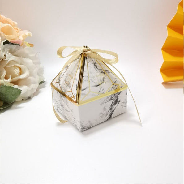 New Gem Tower Bronzing Candy Big Box Cardboard Box Wedding Card Box Gift Box