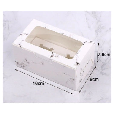 Cupcake/Muffin/Pastry WHITE/BROWN Box NO HANDLE/ WITH INNER Packaging case(2, 4, 6, 12 holes)