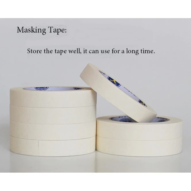 15 Meters Long Masking Tape Beige Color Car Spraying Single Side Adhesive Tape