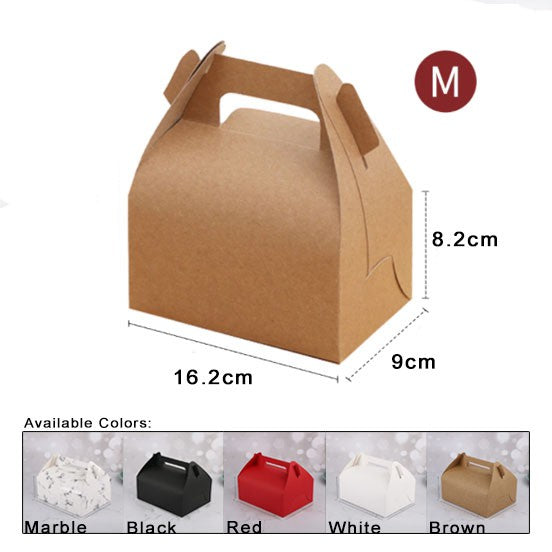Pastry Kraft Paper Case Cake Cookie Food Pack Cake Picnic Box