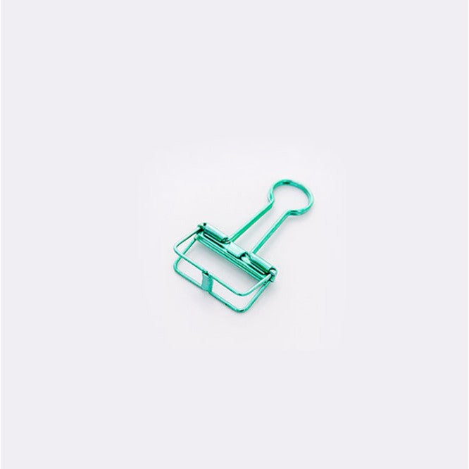 Hollow Metal Colorful Paper Binder Clips Small Medium / clip bill folder