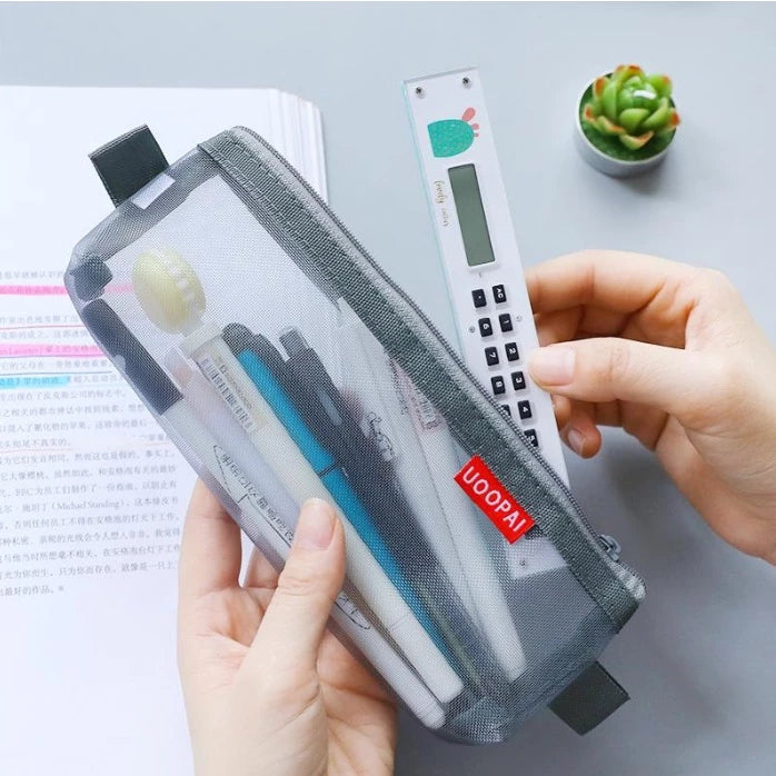 A4, A5 | Mesh Pen Bag Nylon Pencil Bag Pencil Case Mesh Pen Case Pouch Pencil Pouch