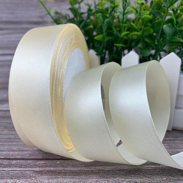 (25 yards/roll) 2.5cm Satin Ribbon Wholesale Gift Packing Christmas decoration Ribbons roll fabric
