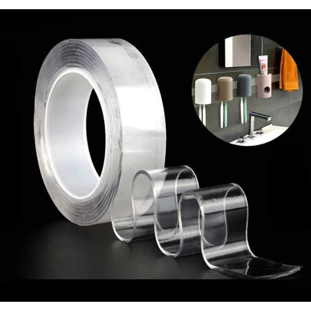1M/3M/5M Nano Tape Double Sided Tape Transparent No Trace Reusable Waterproof Adhesive Tape