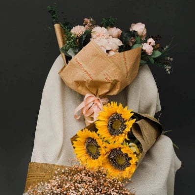 50*70cm Flower Packaging Material Kraft Paper English Newspaper Bouquet Gift Wrapping Paper