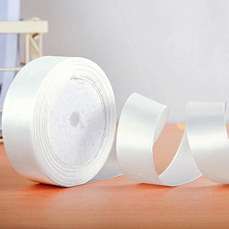 (25 yards/roll) 2.5cm Satin Ribbon Wholesale Gift Packing Christmas decoration Ribbons roll fabric