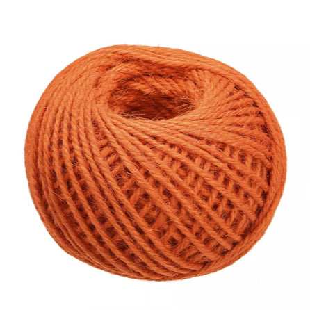 (10 | 30 | 100 meter) Natural Textured Hessian Jute Twine String/Paper Twine/Colored Paper Twine