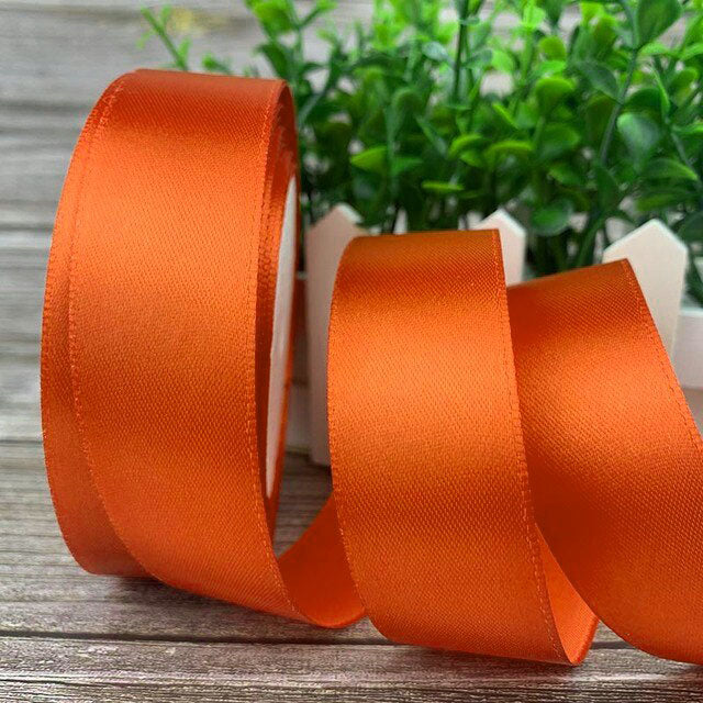(25 yards/roll) 2.5cm Satin Ribbon Wholesale Gift Packing Christmas decoration Ribbons roll fabric