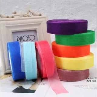 (50 yards/roll) 1.5cm/2.5cm /4cm organza ribbon wholesale gift wrapping decoration Christmas ribbons
