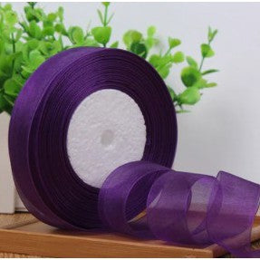 (50 yards/roll) 1.5cm/2.5cm /4cm organza ribbon wholesale gift wrapping decoration Christmas ribbons