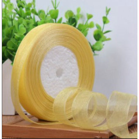 (50 yards/roll) 1.5cm/2.5cm /4cm organza ribbon wholesale gift wrapping decoration Christmas ribbons