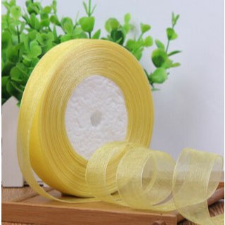 (50 yards/roll) 1.5cm/2.5cm /4cm organza ribbon wholesale gift wrapping decoration Christmas ribbons