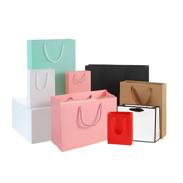 1 Pc (BIG) Gift Bag with Handles Craft Package Paper Gift Box Jewelry Birthday Decoration Event