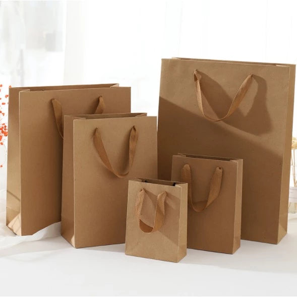 1 Pc (BIG) Gift Bag with Handles Craft Package Paper Gift Box Jewelry Birthday Decoration Event