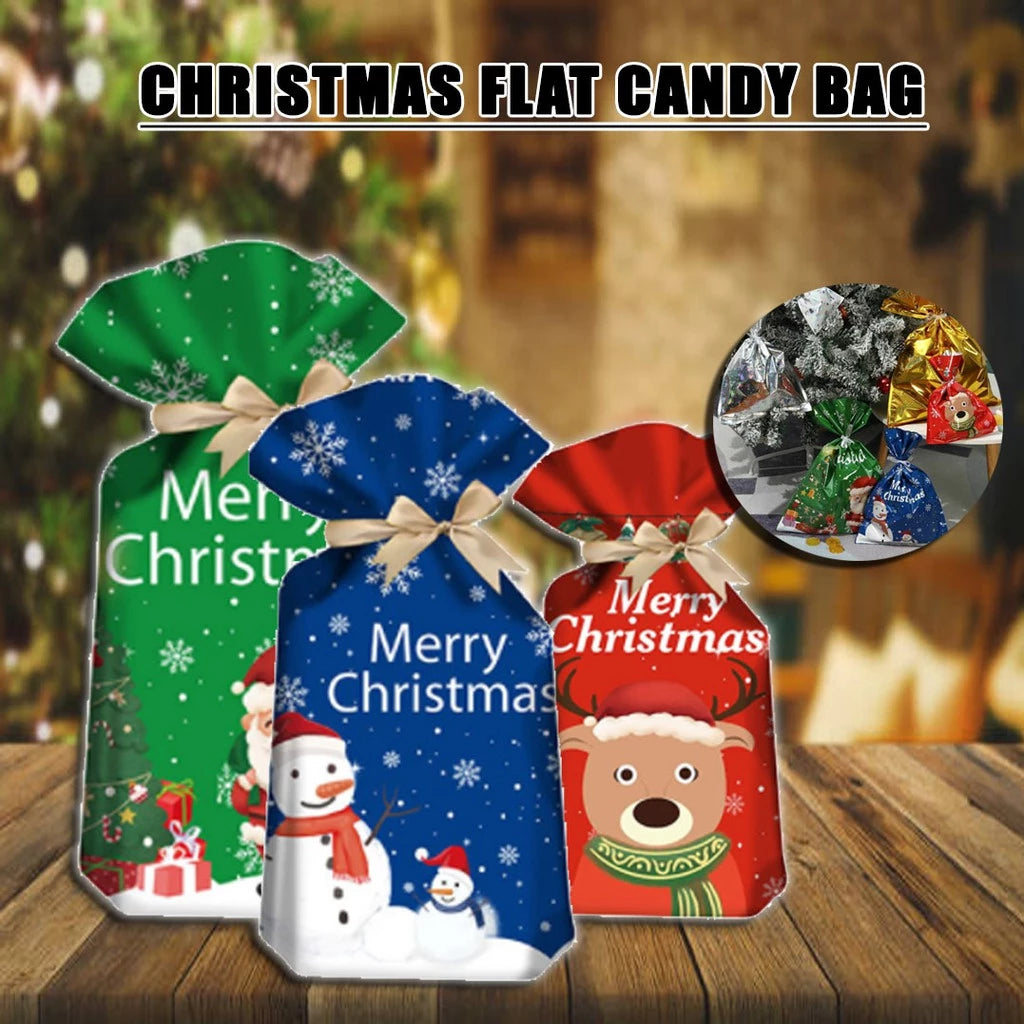 1pc Christmas Gift Flat Pocket Pastry Bag Candy Bag Candy Bag Gift bags
