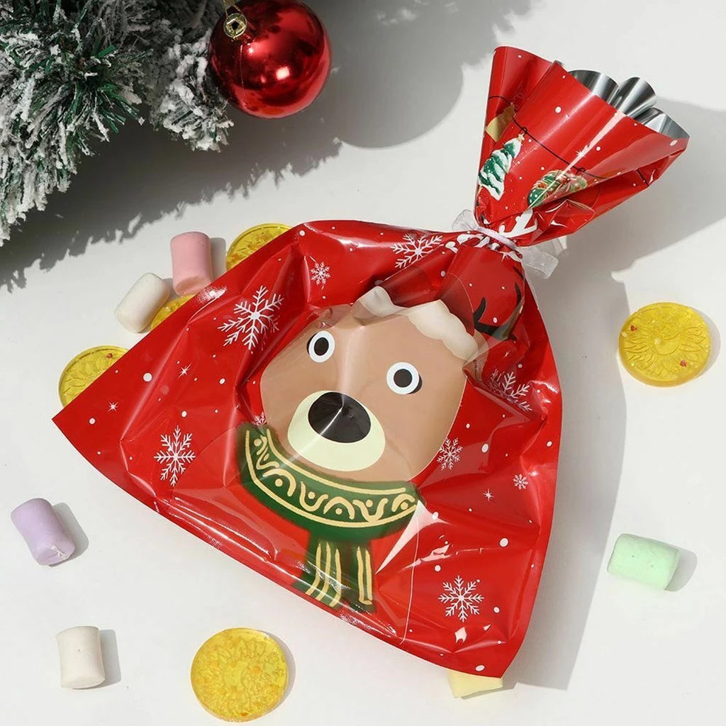 1pc Christmas Gift Flat Pocket Pastry Bag Candy Bag Candy Bag Gift bags