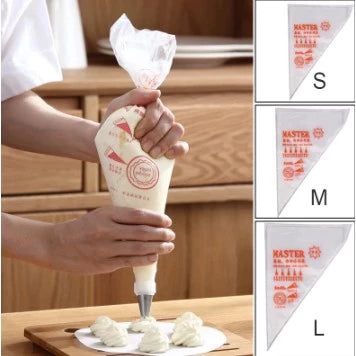 Piping Bag 100Pcs Disposable Icing Piping Cake Pastry Tip Cupcake Decorating Bags Tool