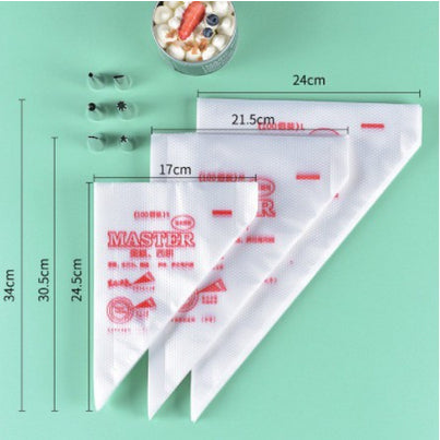 Piping Bag 100Pcs Disposable Icing Piping Cake Pastry Tip Cupcake Decorating Bags Tool