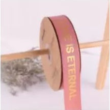 5 yards | LOVE IS ETERNAL Grosgrain Satin Ribbons Diy Wedding Christmas Party Decoration Bow Craft