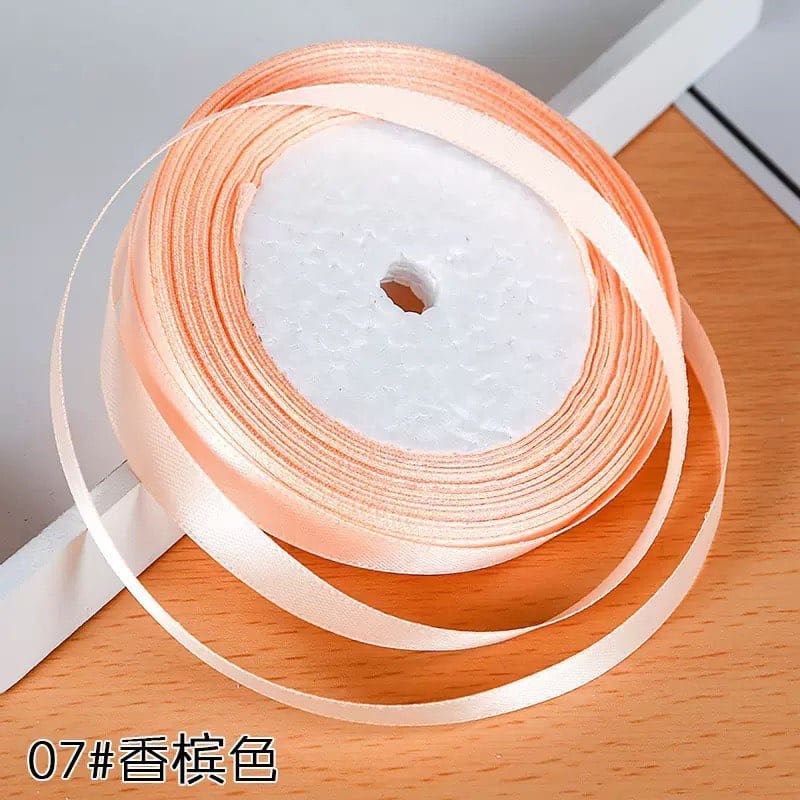 (25 yards/roll) 1cm Satin Ribbon Wholesale Gift Packing Christmas decorationRibbons roll fabric